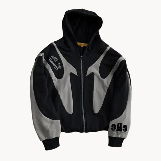 Hoodie Zippé SAS LUXUR – Édition Limitée "LIFE GOOD"