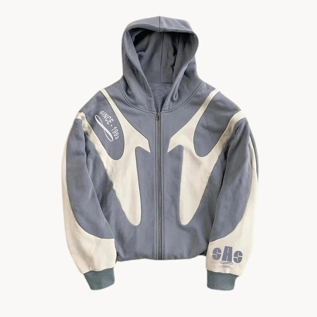 Hoodie Zippé SAS LUXUR – Édition Limitée "LIFE GOOD"
