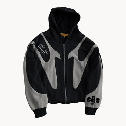 Hoodie Zippé SAS LUXUR – Édition Limitée "LIFE GOOD"